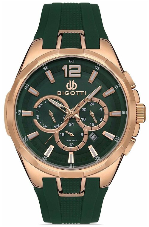 Наручные часы Bigotti Milano Наручные часы Bigotti BG.1.10322-5 спортивные мужские, зеленый