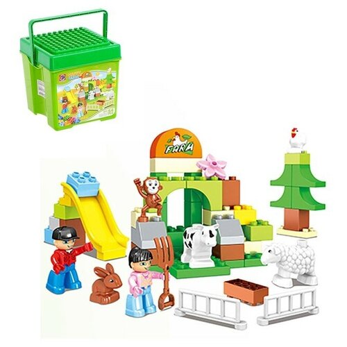 фото Конструктор «счастливая ферма», 54 детали kids home toys