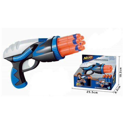 Бластер NERF бластер nerf elite strongarm e5751 фиолетовый