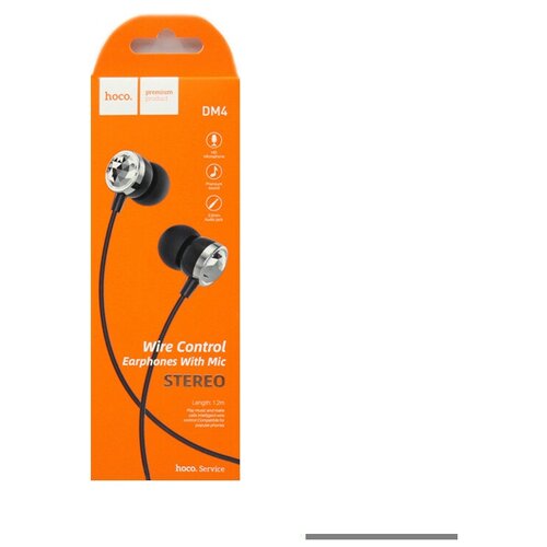 Наушники с микрофоном Hoco DM4 12м черные 39000₽