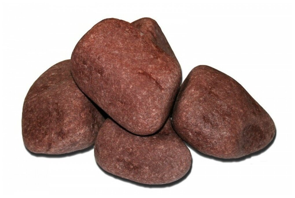 Камень для бани обвалованный Яшма (срок службы 4 года, ведро, 10 кг)