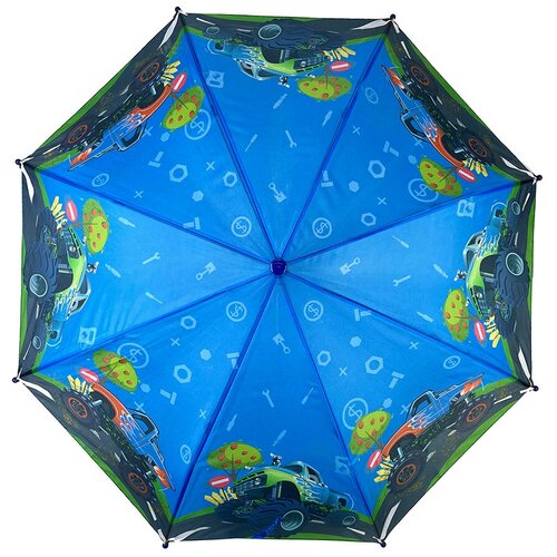 Зонт детский для мальчика с принтом монстр-траки
