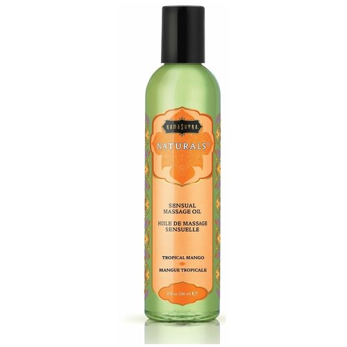 органическое масло с ароматом манго tropical sun 50 мл Массажное масло Naturals Tropical Mango с ароматом манго - 236 мл, Kama Sutra,