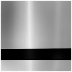Двухслойный пластик для гравировки 1,3 мм, зеркальное серебро/черный 300х600 мм