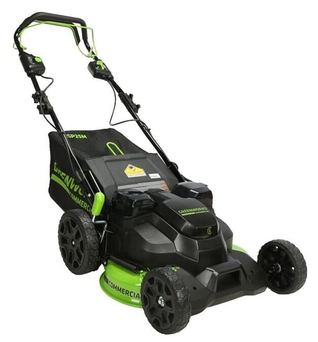 Аккумуляторная самоходная газонокосилка Greenworks GC82LM61S. TwinForce, 82v, 61 см, без АКБ и ЗУ - фотография № 16