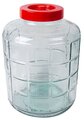 Емкость (бутыль, банка) стеклянная для брожения (браги, вина) c крышкой- гидрозатвором 9 л