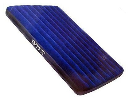 Надувной матрас Intex Classic Downy Bed (68759), 203х152 см, синий - фото №4