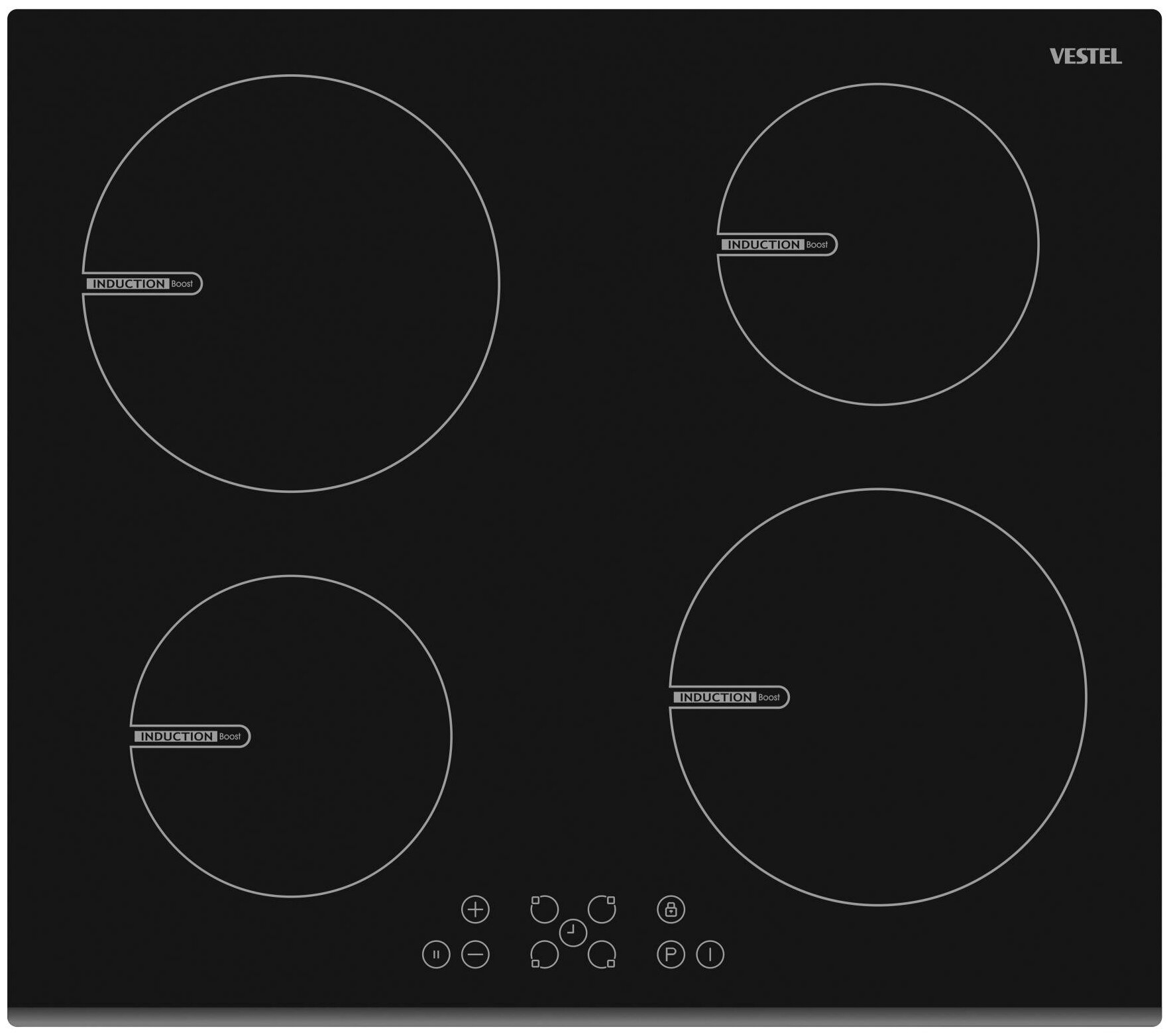 Варочная поверхность Vestel VHI 64201B индукционная - фотография № 1