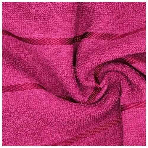 Полотенце махровое 70x130 Перфект, цвет винный, 380г/м хл 100%