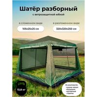 Лучшие Водостойкие садовые шатры со стенками из полиэстера