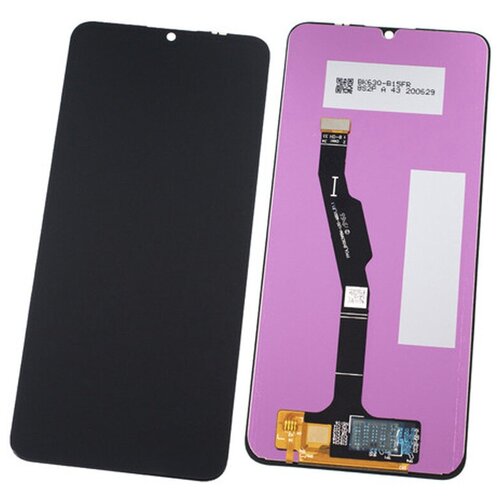 Дисплей (экран) в сборе с тачскрином для Huawei Honor 9A, Y6p черный рамка дисплея для huawei honor 9a 4g moa lx9n y6p 4g med lx9n черный
