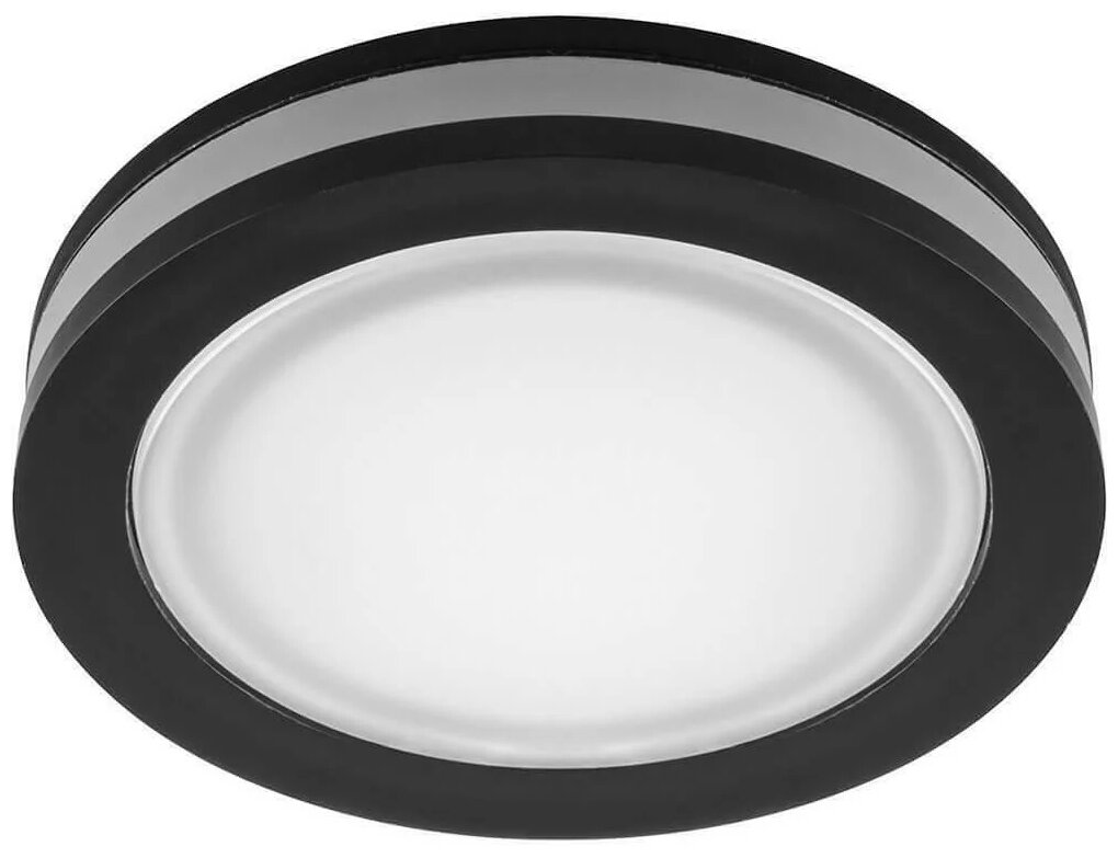 Спот Feron Светильник встраиваемый светодиодный FERON AL600, 29569, 7W 4000К 560 Lm IP20, LED, 7 Вт, 4000, нейтральный белый, цвет арматуры: черный, цвет плафона: белый