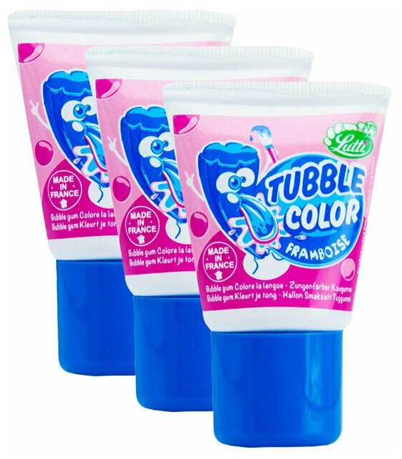 Жевательная резинка Lutti Tubble Gum Color (Франция), 35 г (3 шт) - фотография № 3