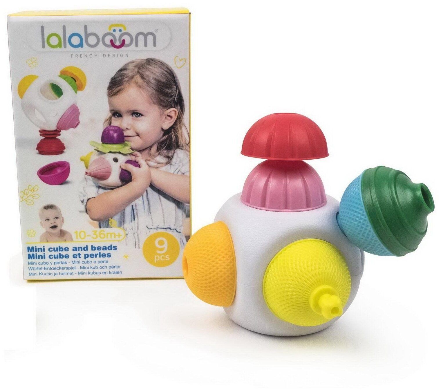 Развивающая игрушка Lalaboom Мини куб, 9 предметов (BL650)