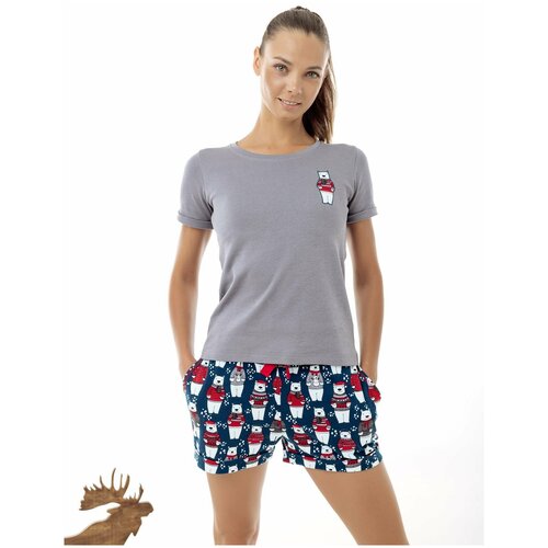 фото Футболка с медведем женская домашняя (xl) nashlosь