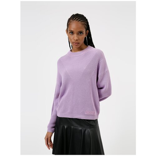 фото Свитер hugo женская, sheliya 10236308 01, 50455408, bright purple, s, код цвета: 521