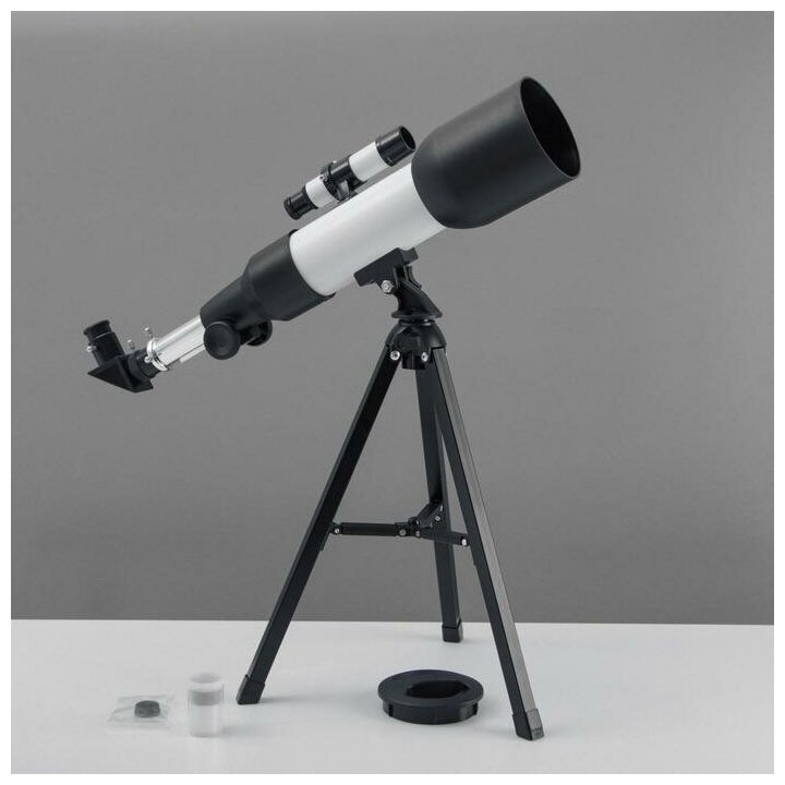 Телескоп настольный 90 кратного увеличения, бело-черный корпус./В упаковке шт: 1