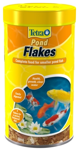 Tetra Pond Flakes корм для прудовых рыб в хлопьях, 4 л - фотография № 5