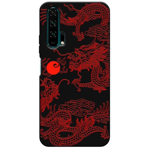 Силиконовый чехол Mcover на Honor 20 Pro с рисунком Японский дракон янь / аниме силиконовый чехол mcover на realme 9 pro с рисунком японский дракон янь аниме