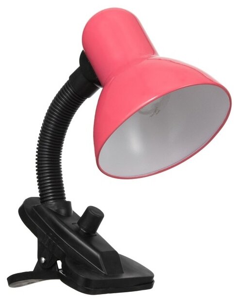Лампа офисная RISALUX  108A розовый, E27, 40 Вт, розовый