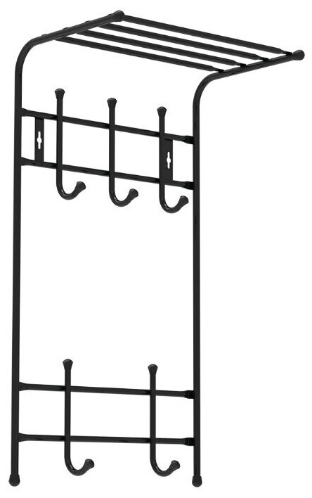 Вешалка NIKA настенная черный 410х255х745мм, ВПТ5/Ч - фотография № 2