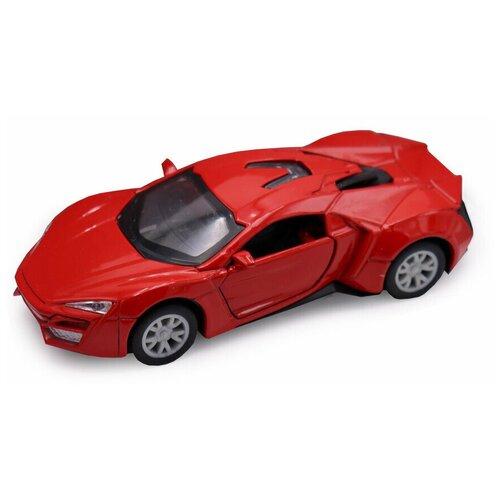 Машинка Funky Toys Die-cast, Ликан, инерционная, открываются двери, красная, M 1:32 (FT61302) машинка die cast модель ретро такси инерционная открывающиеся двери желтая 1 32 funky toys ft6