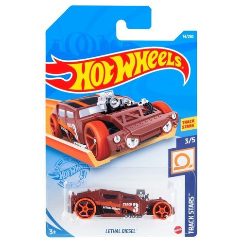 Машинка Hot Wheels коллекционная (оригинал) LETHAL DIESEL (коричневый) машинка hot wheels тематическая коллекционная оригинал super mario donkey kong коричневый gpc14