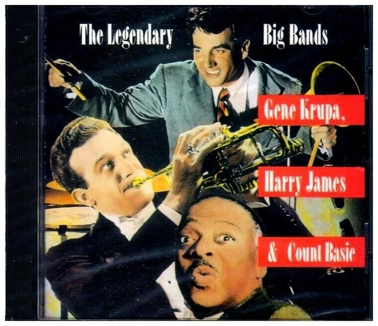 Gene Krupa/Harry James/Count Basie-Legendary Big Bands 1990 CBS CD USA ( Компакт-диск 1шт)