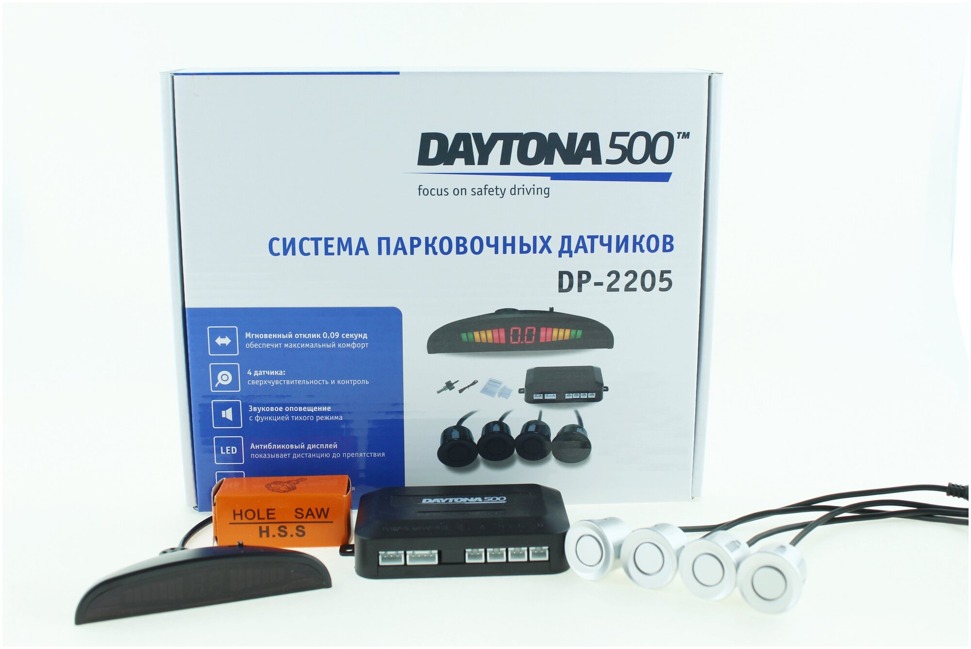 Парктроник Daytona500 DP-2205 4 датчика сенсор 22мм
