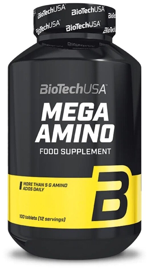 Аминокислотный комплекс BioTechUSA Mega Amino, 100 шт.