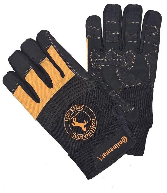 Continental Перчатки механика Continental Mechanic Gloves, цвет Черный-Желтый, ростовка L