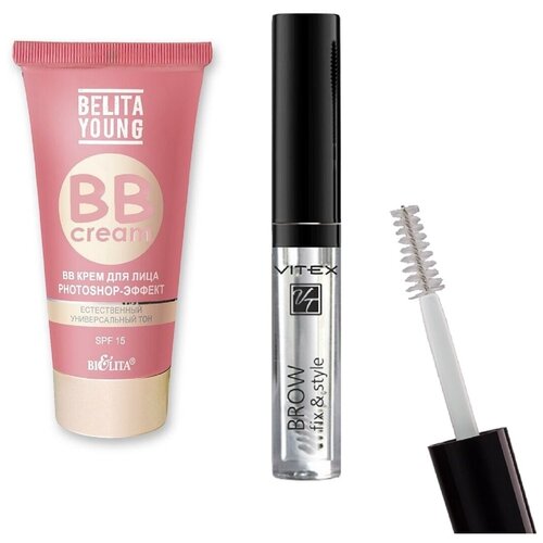 ВВ крем для лица Belita Young и Гель фиксирующий для бровей BROW FIX &STYLE