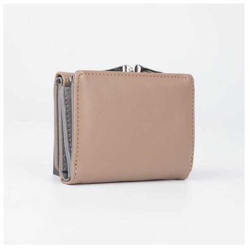 фото Ооо ск кошелёк на кнопке, цвет бежевый