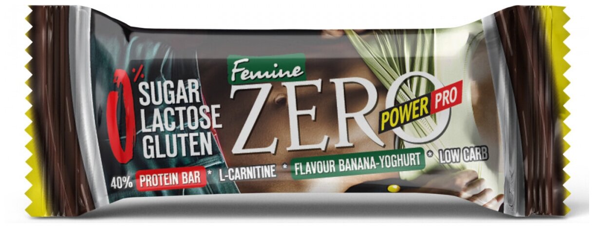 PowerPro протеиновый батончик ZERO со вкусом банановый йогурт 50 гр.