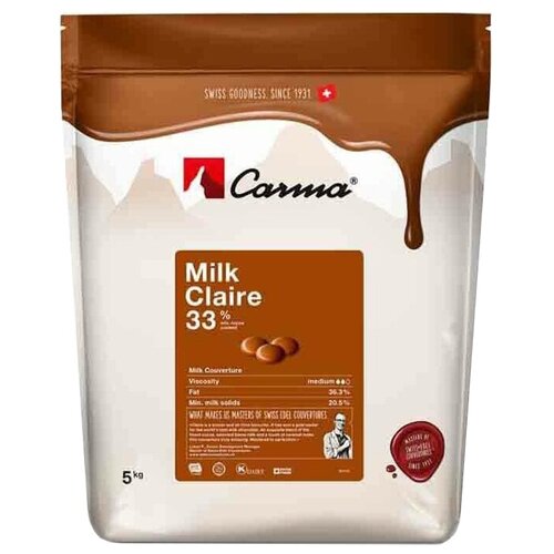 Carma Шоколадные капли Milk Claire, 5000 г