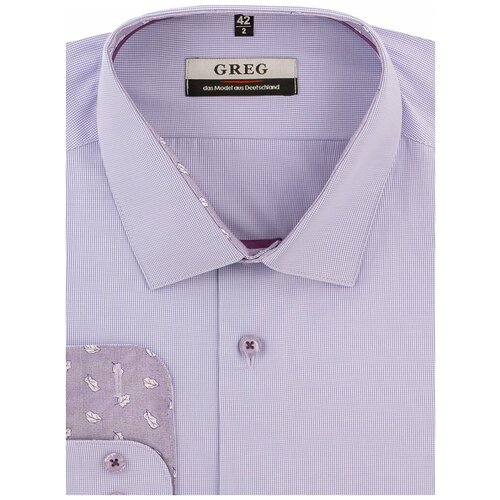 фото Рубашка greg, размер 174-184/44, фиолетовый