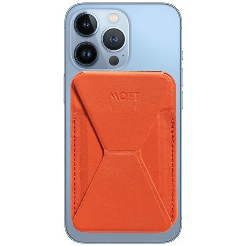 Подставка-кошелек для iPhone 12/13 MOFT SNAP-ON (Оранжевый)
