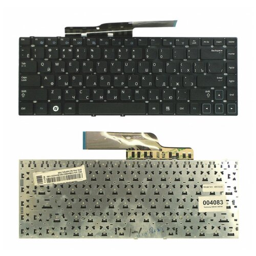 клавиатура для ноутбука samsung np300e4a черная с черным топкейсом Клавиатура для ноутбука Samsung NP300E4A 300V4A черная