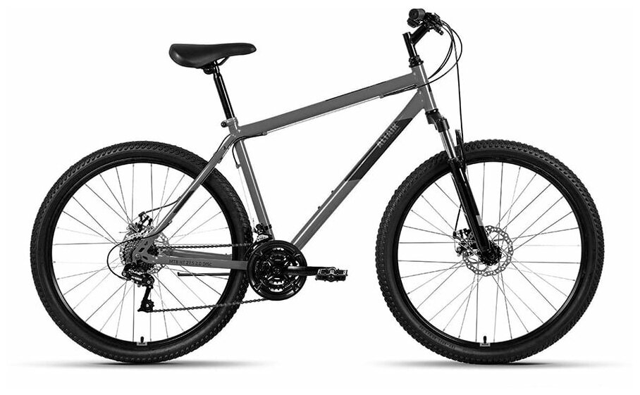 Велосипед горный с колесами 27,5" Altair MTB HT 27,5 2.0 D серо-черный 21 скорость рама 19"