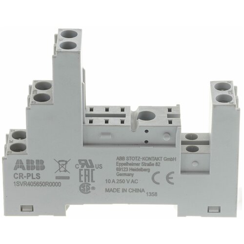 abb цоколь cr m2ls для реле cr m 2пк abb 1svr405651r1100 Цоколь для реле промежуточного CR-PLS (логический) с доп. изоляцией CR-P 1SVR405650R0000 ABB