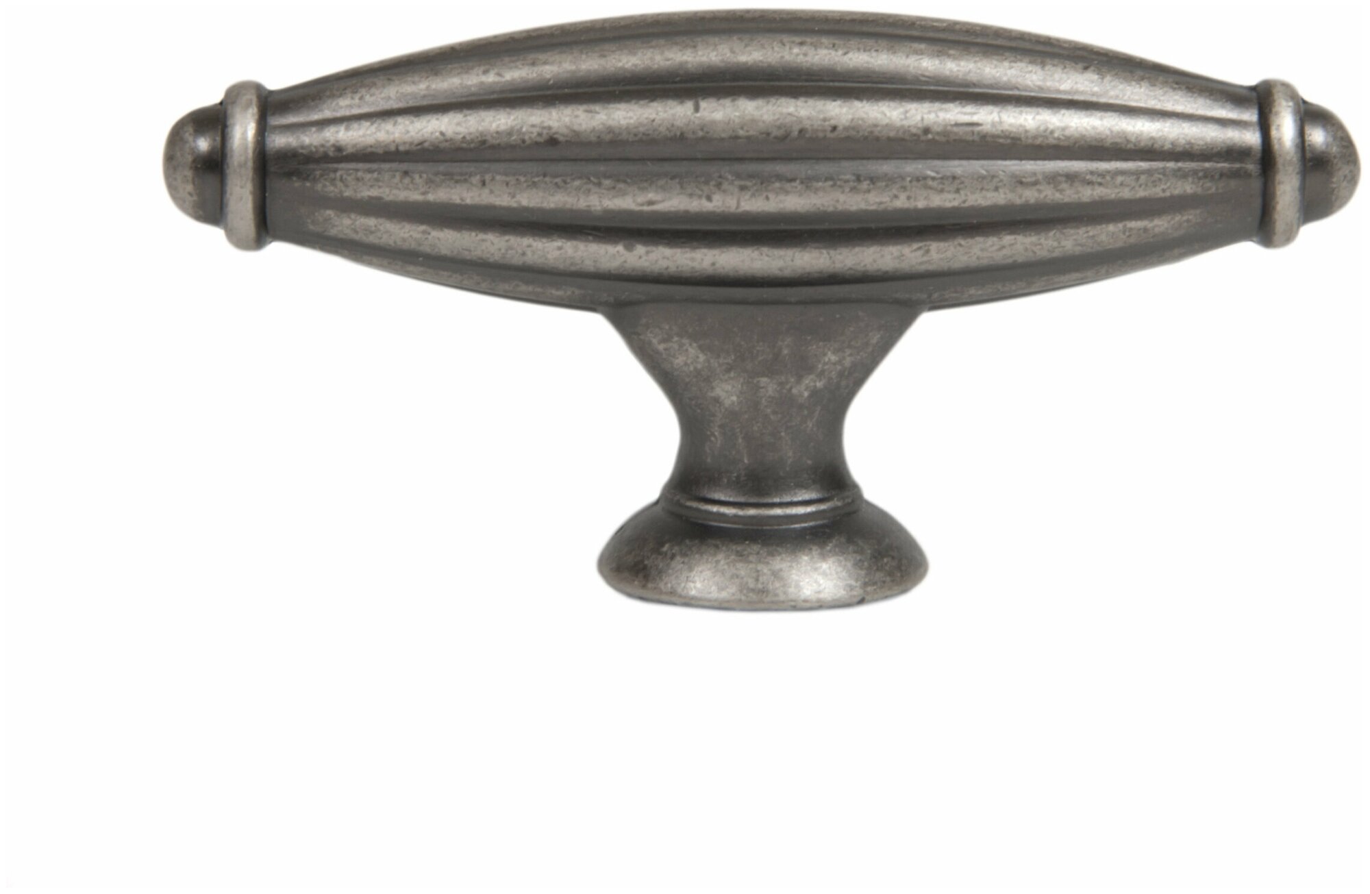 Ручка мебельная кнопка DEMURE, длина - 66 мм, цвет -BAZ - Чернёный старинный цинк, материал-цинк-алюминий, RC021BAZ - фотография № 3