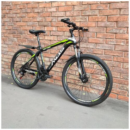 Велосипед взрослыйподростковый горный 26 MDS 21ск черно-зеленая рама 17 рост 140-180 см 1549000₽