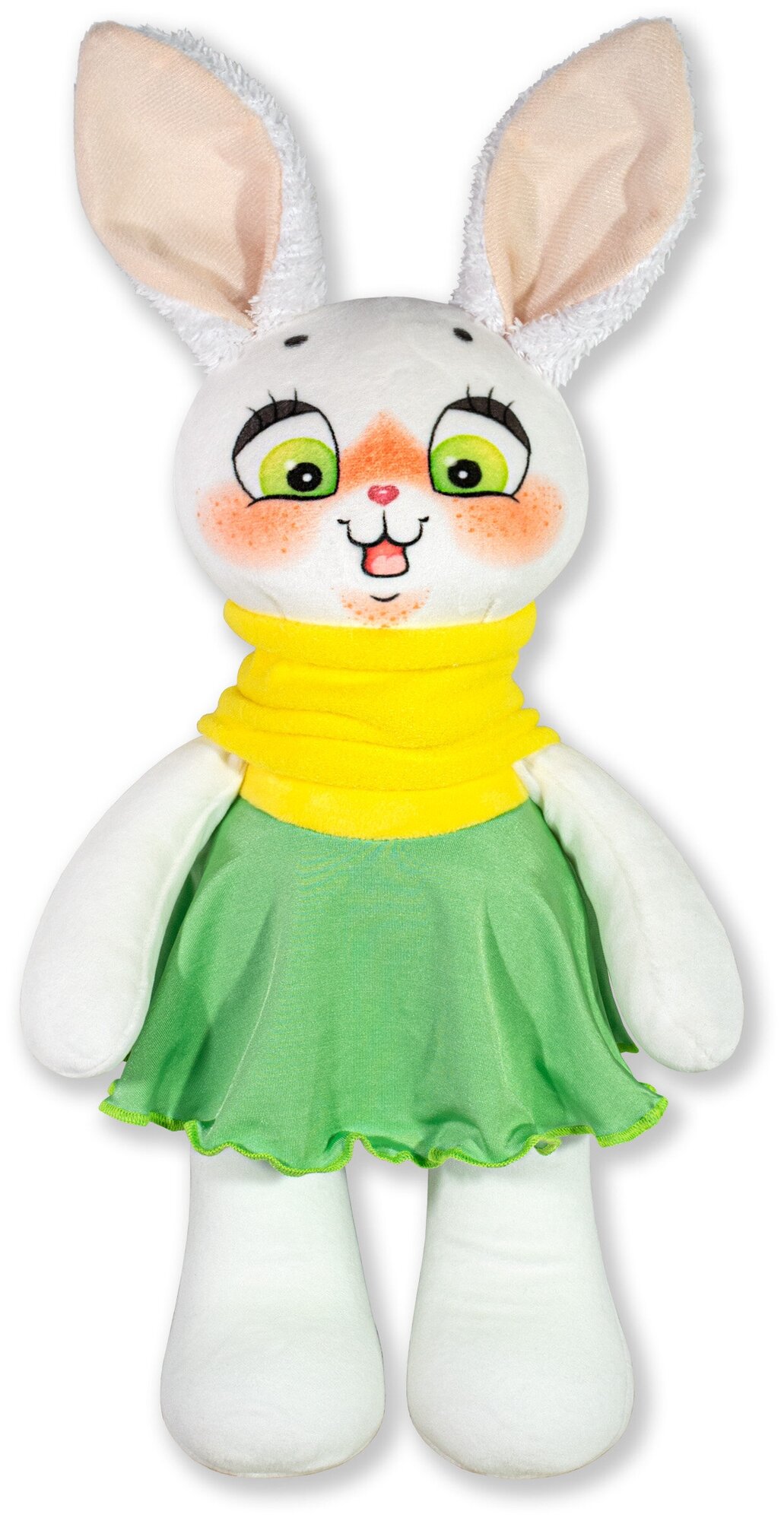 Мягкая игрушка-антистресс Штучки, к которым тянутся ручки Зайка Лили, зеленое платье