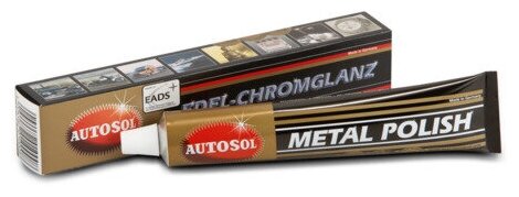 Autosol Metal Polish объем 75 мл/Полироль для металлов / нержавейки / хрома / латуни / меди / никеля / стали