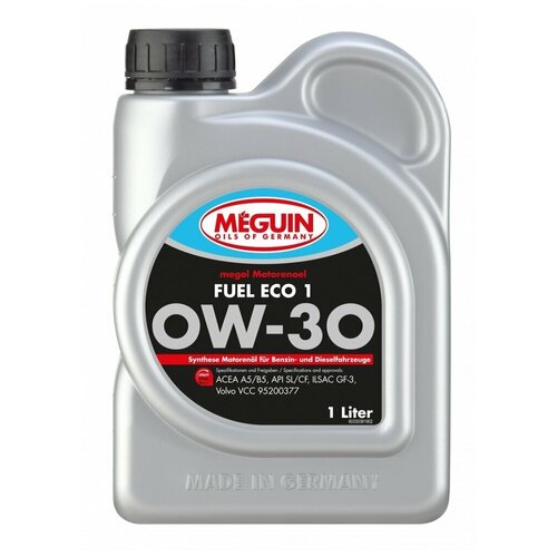 Моторное масло MEGUIN Megol Motorenoel Fuel Eco 1 0W-30 НС-синтетическое 1 л
