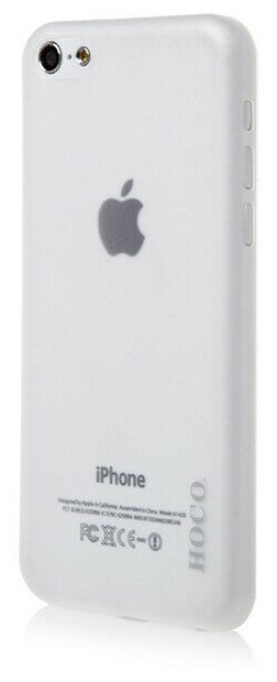 фото Накладка HOCO Thin Series для iPhone 5C White (белая)
