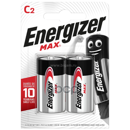 Батарейка Алкалиновая Energizer Max C 1,5v Упаковка 2 Шт. E302306700 Energizer арт. E302306700 батарейка алкалиновая energizer max plus aa 1 5v e301323103 energizer арт e301323103