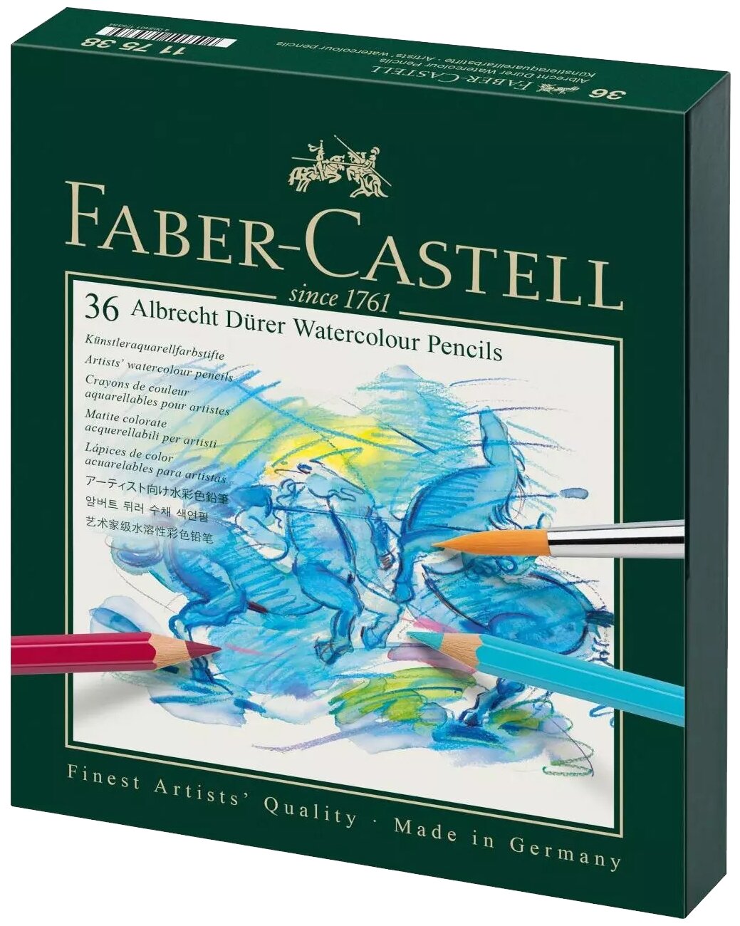 Карандаши цветные акварельные Albrecht Durer, 36 цветов Faber-Castell - фото №1