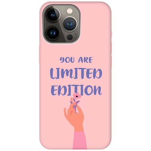 Силиконовый чехол на Apple iPhone 13 Pro / Эпл Айфон 13 Про с рисунком Limited Edition Soft Touch розовый силиконовый чехол на apple iphone 13 mini эпл айфон 13 мини с рисунком limited edition soft touch розовый