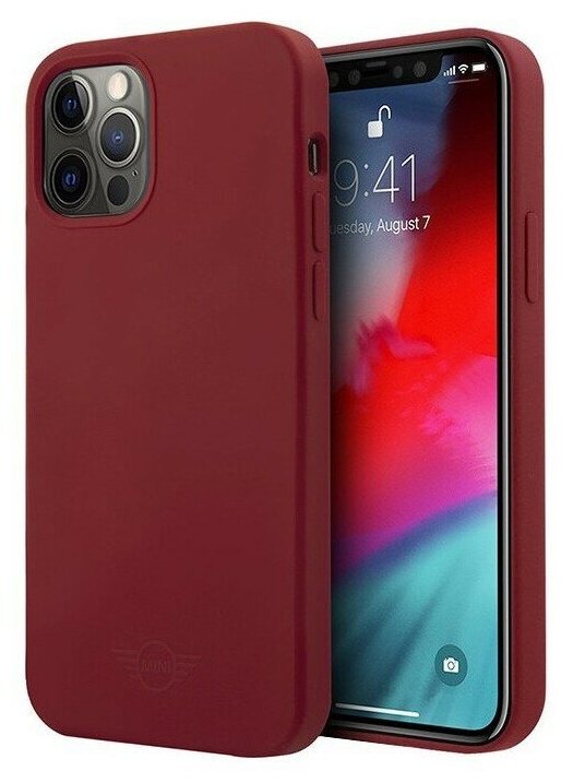 Чехол (клип-кейс) Mini silicone, для Apple iPhone 12 Pro Max, красный [mihcp12lsltre] Noname - фото №1